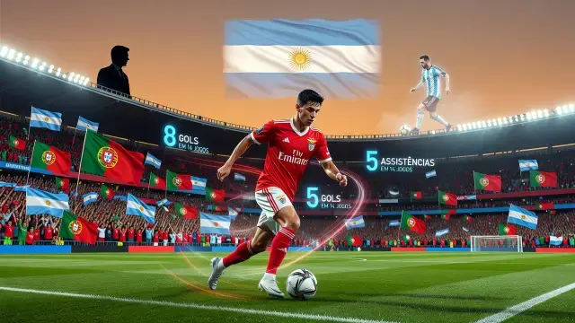Prestianni desponta no Benfica e entra no radar da Argentina